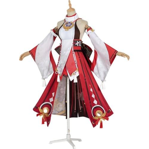 Genshin Impact Yae Miko Cosplay Costume Outfits Halloween Carnival Suit