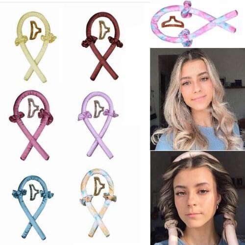 Sponge Hair Roller No Heat Hair Wave Curling Rod Heatless Curling Rod Headband Lazy Curler Set Sleeping Hairdressing Tool