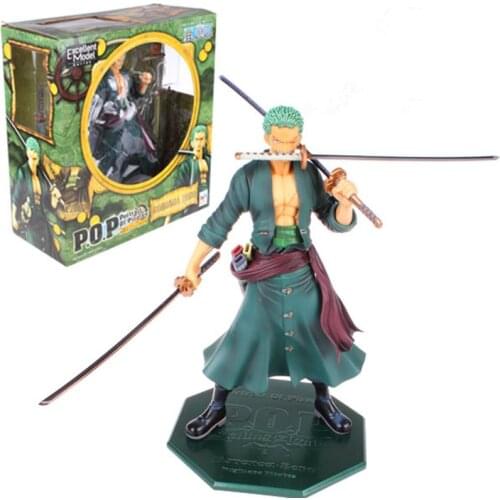 Good PVC Excellent Model Anime One Piece Action Figure Roronoa Zoro P.O.P Sailing Again Big Assemble Modeling Toy Collectibles