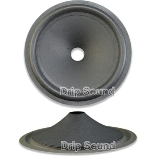 2pcs 8" inch 195mm 25.5mm Core Speaker Cone Paper Basin Woofer Drum Paper Foam Edge Trumper Bass Repair Parts