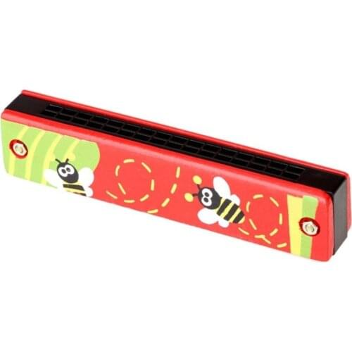 Colorful Harmonica 16 Holes Tremolo Harmonica Children Musical Instrument Educational Toy Gift for Kids