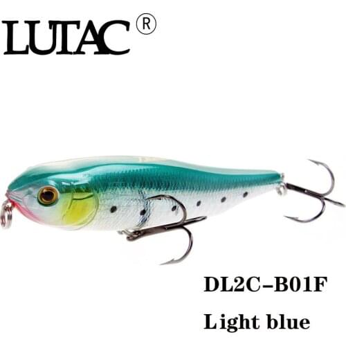 LUTAC Stick Bait 95mm 14g Pencil DL2C Top Water VMC Hook Long Casting ABS Plastic 3D Eyes Wholesalers Fishing Lure Tackle