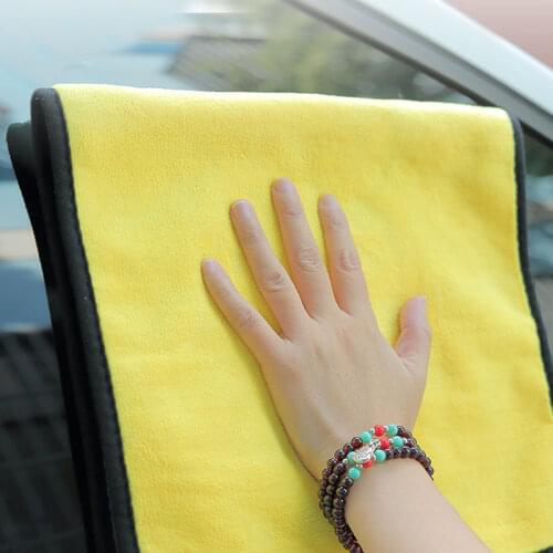Mling 30x30/60CM Car Wash Microfiber Towel Car Cleaning Drying Cloth Hemming Car Care Cloth Detailing Car Wash Towel