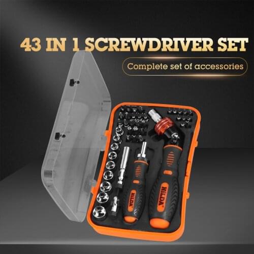 43 in 1 Screwdriver Set Phillips/Slotted Bits With Magnetic Multi Tool Home Appliances Repair Hand Tools Kit Hand Tool Set