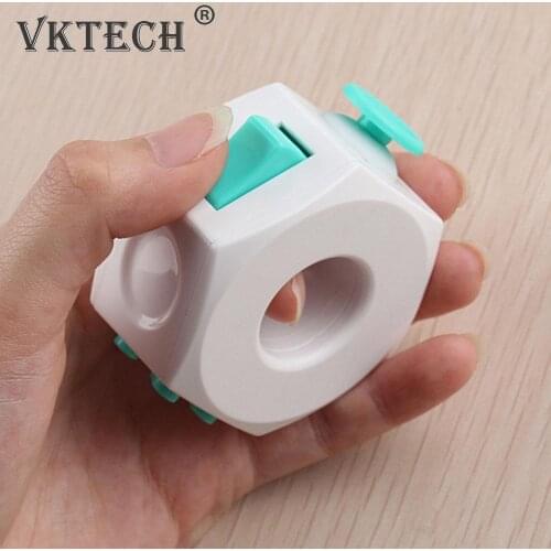 Office Stress Relief Hands Autism ADHD Anxiety Relief Focus Kids 6 Sides Magic Anti Stress Cube Spinner Toys Boredom Finger Toys