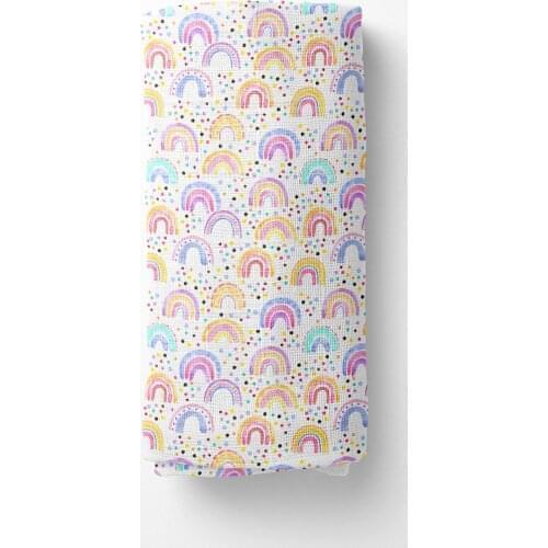Realhomes Digital Printed Custom Design 100 Cotton Newborn Baby Müslin Swaddle Muslin Blanket Cover 75x75 Cm