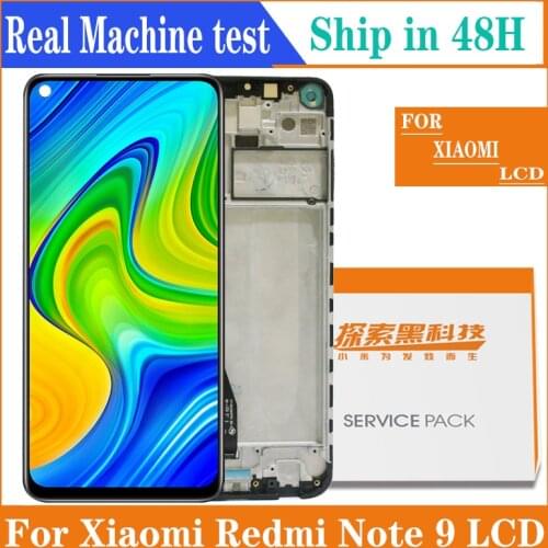 6.53'' Display Replacement For Xiaomi Redmi Note 9 LCD Touch Screen Digitizer Assembly For Redmi Note9 withframeDisplay Screen