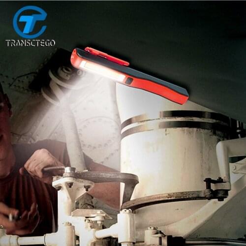 Led work light Portable lights for car repair lamp emergency lamps Mini Pen cob work flashlight cob square