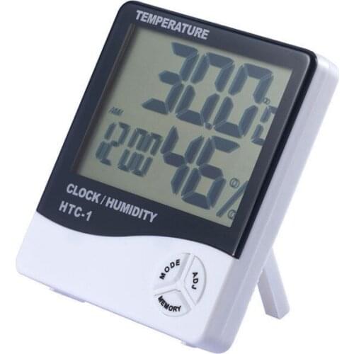 Thermohygrometer creative large screen digital display indoor household electronic alarm clock thermometer