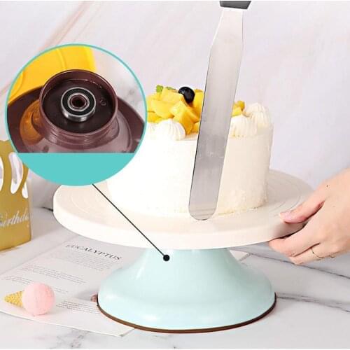1Pcs Silicone Cake Turntable Rotating Round Cake Stand Kitchen Cake Rotary Table Tools Anti-Skid DIY Pan Baking Decoration Tools