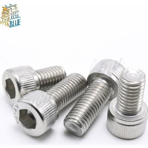 10pcs US Coarse thread UNC 1/4-20*L 304 A2-70 stainless steel Hex Hexagon Socket Cap Allen Head Screw Bolt Length = 5/16" - 4"