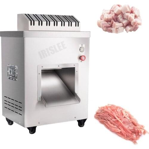 2020 Commercial Meat Slicer Stainless Steel Fully Automatic 2200W Shred Slicer Dicing Machine Electric Vegetable Cutter Grinder
