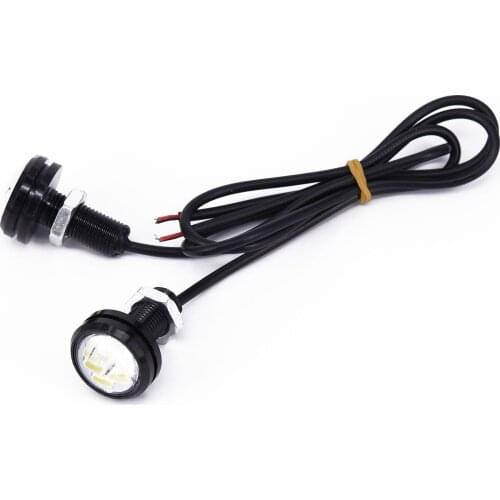 4pcs 12V 15W White Eagle Eye LED Motor Daytime Running Backup Turn Signal Light Car Auto License Plate Lamps