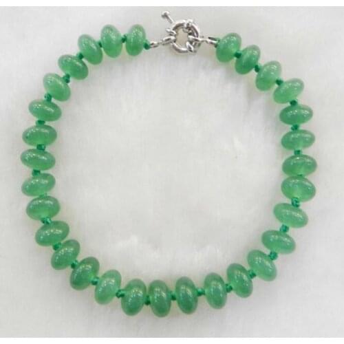 5x8mm Green Natural Emerald Abacus Beads Necklace Bracelets Earrings t AAAAA