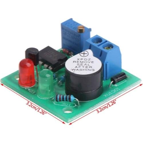 12V On-Board Battery Low Voltage Alarm Buzzer Under Voltage Protection Module New