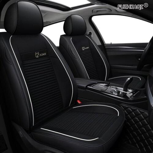 FUZHKAQI flax car seat covers For audi a6 4f a4 a3 a5 q3 q5 q2 lada xray mitsubishi pajero skoda octavia nissan leaf seat cover