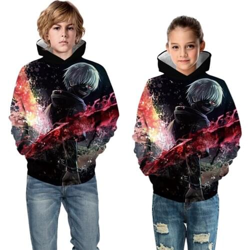 Autumn Spring Children Fashion 3D Anime Bleach Hoodies Boys Girl Brand Designer Lovely Sweatshirts Kids Pullover Clothes Tops