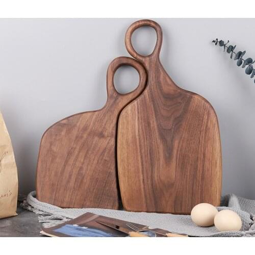 Black Walnut Wood Cutting Board Solid Wood Creative Whole Wood Bread Tray Fruit Chopping Board