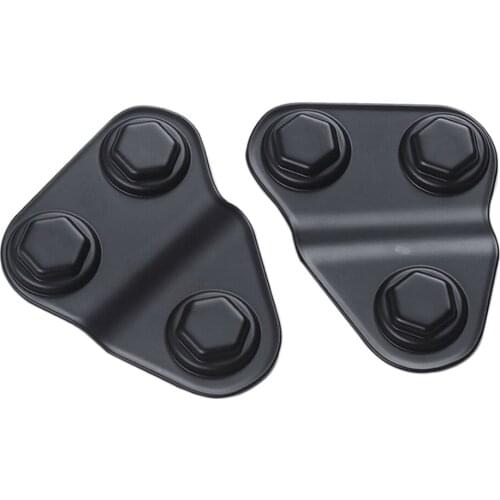 Door Screw Protector Cover Trim for Wrangler JL 2018 2019 2020 2021 Sport Utility Black (2-Door/4-Door) (Pack of 2)