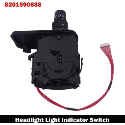 Headlight Light Indicator Stalk Switch For Renault Kangoo Grand Modus Clio mk3 1.5dCi 2006- 7701057090 7701057088 8201590638