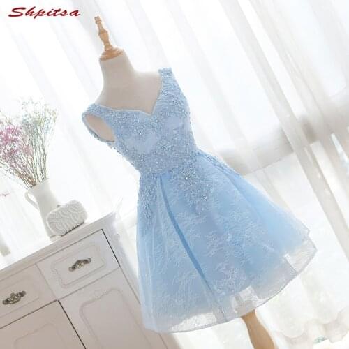 Modest Short Lace Homecoming Dresses Crystal 8th Grade Prom Dresses Junior Graduation Formal Dresses mezuniyet elbiseleri