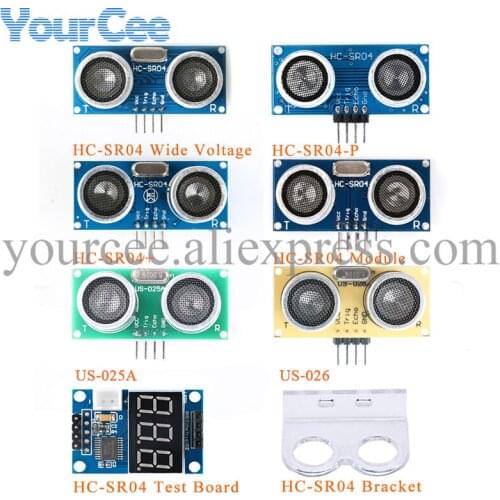 HC-SR04 Distance Sensor Ranging Sensor Module Ultrasonic Wave Detector HCSR04 HC SR04 HC-SR04+ Test Board Bracket for Arduino