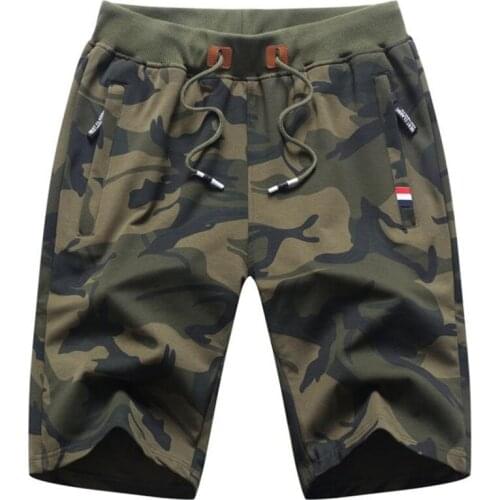 Mens Summer Shorts 2021 Cotton Casual Boardshorts Homme Classic Brand Clothing Beach camouflage Shorts Male