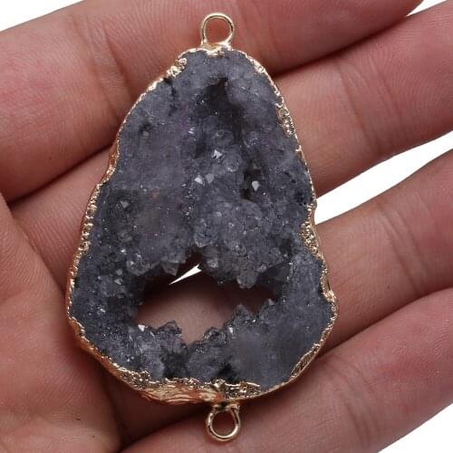 Natural Stone Connector Irregular Exquisite Agates For Jewelry Making DIY Necklace Bracelet Accessory