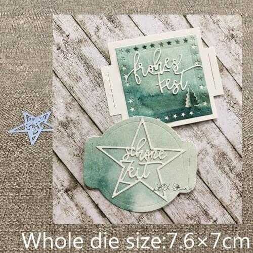 New Design Craft Metal Cutting Die die cuts German letter star decoration scrapbook Album Paper Card Craft Embossing die cuts