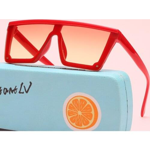 Siamese Oversized Square Frame Children Sunglasses New Brands Boys And Girls Sun Glasses Fashion Kids Out Door Glasses Uv400