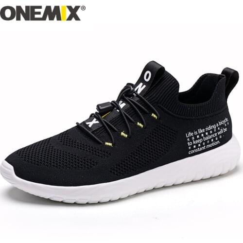 ONEMIX 2020 New Men Running Shoes Simple Fashion Breathable Sneakers Women Flats Trainers Outdoor Men Jogging Tennis Shoes