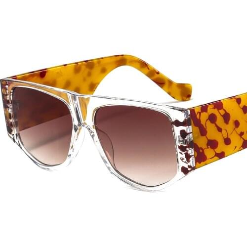 Fashion Vintage Big Frame Sunglasses Men Women 2021 Luxury Brand Designer Travel Driving Gradient Sun Glasses For Male Female