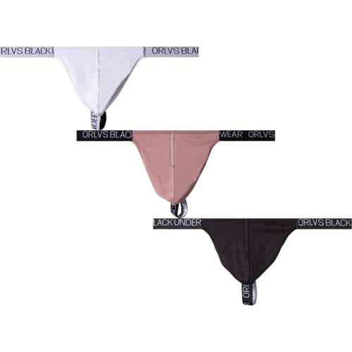 3Pcs Men Underwear Thong Sexy Modal Wholesale Lots Gay Jockstrap Male Free Shipping Sissy Lingerie Mens Thongs Pack Bikini