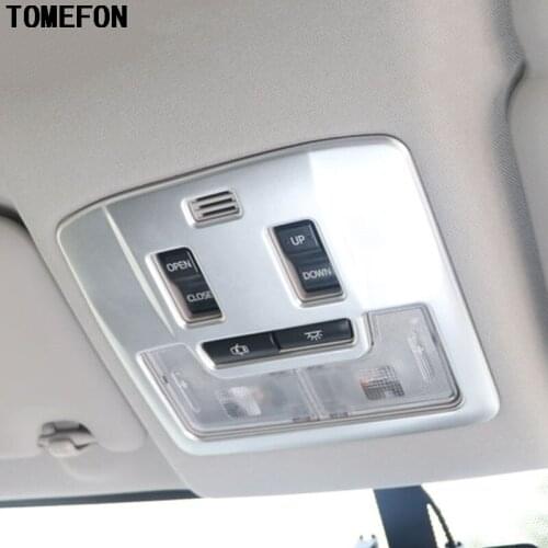 TOMEFON ABS Chrome Matte Front Reading Light Lamp Molding Trim Cover Garnish Styling For Toyota RAV4 2016 1Piece