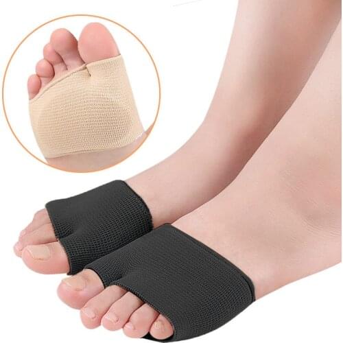 Thickened Forefoot Socks Oblique Mouth Threaded Foot Cover Thickened Super Soft Built-in Gel Thumb Front Pad High Heel Forefoot