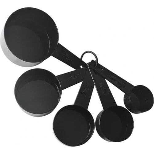 Weighing Spoons Portable Lightweight Convenient Black Baking Coffee Measuring Spoons Cups Kitchen Cooking Utensils