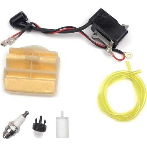 Ignition Coil Air Filter Primer Bulb Spark Plug for 445 450 JONSERED 2245 2250 C