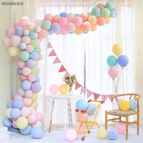 10/20/30pcs Macaron Latex Balloons Pastel Candy Colors Baby Shower Decor Wedding Birthday Party Supply Helium Air Globos