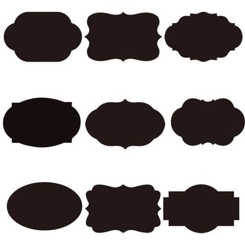 120/150roll Erasable Blackboard Sticker Craft Kitchen Jars Organizer Labels Chalkboard Chalk Board Sticker Black Board 5x3.5cm