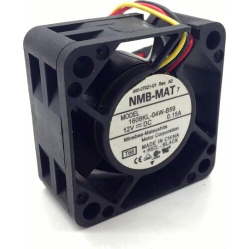 1608KL-04W-B59 for NMB 4020 Minebea 4CM Double Ball Switch Cooling Fan DC 12V 0.15A
