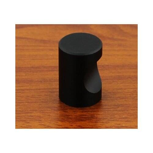 18mm*23mm Black Aluminum Knobs Dresser Drawer Pulls Handles Kitchen Cabinet Knob / Retro Furniture Handle Pull