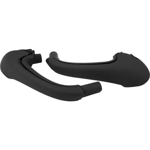 2X Black Car Front Left / Right Interior Inner Door Pull Carrier Covers Handles Trim for Mercedes Benz W203 C-Class