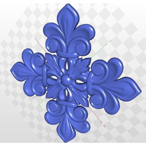 3d rosette_51 model relief for cnc in STL file format