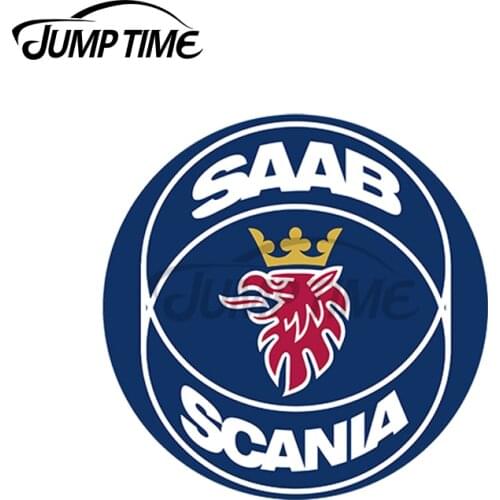JumpTime 13 x 10.8cm For Scania Saab Old Logo Car Sticker DIY Motorcycle Personality Creative Stickers Cartoon Waterproof Decals