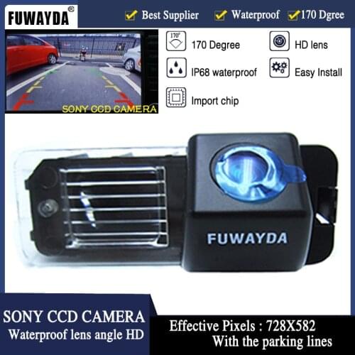 FUWAYDA Free Shipping! SONY CCD Car Rear View Mirror Image CAMERA for VW Volkswagen Polo V (6R)/ Golf 6 VI/Passat CC Guide Line
