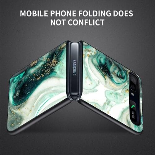 Phone Case For Samsung Galaxy Z Flip3 5G z flip 3 5G zFlip Cover Cellphone Shell Caso Mobilephone Fundas Granite Marble