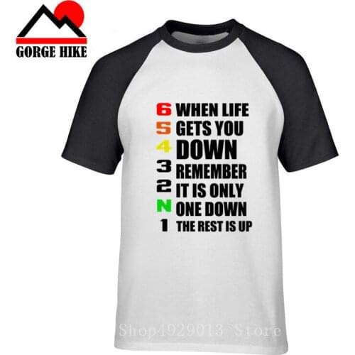 3D Stunt T Shirts Motorcycle Shift 1N23456 When life gets you down，persist in Tee Shirts Mens Round Neck Hot T-Shirt Plus Size