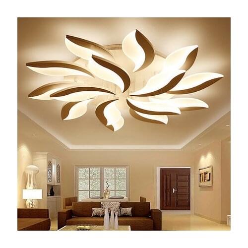 Hot Acrylic Modern Led Chandelier for Living Study Room Bedroom Lampe Plafond Avize Indoor Ceiling Chandeliers 90-260V