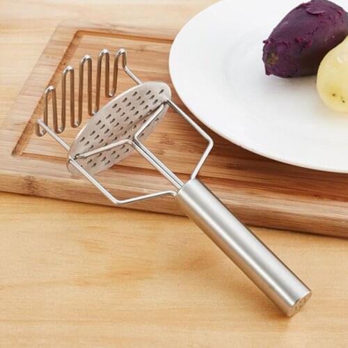 Kitchen Tools Fruit Vegetable Masher Stainless Steel Potato Masher Crusher for Making Mashed Potato LX3642