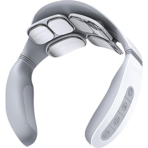 Cervical Massager Remote Control Six-Head Electric Pulse Shoulder Pain Relief Relax Cervical Massager With Remote Control